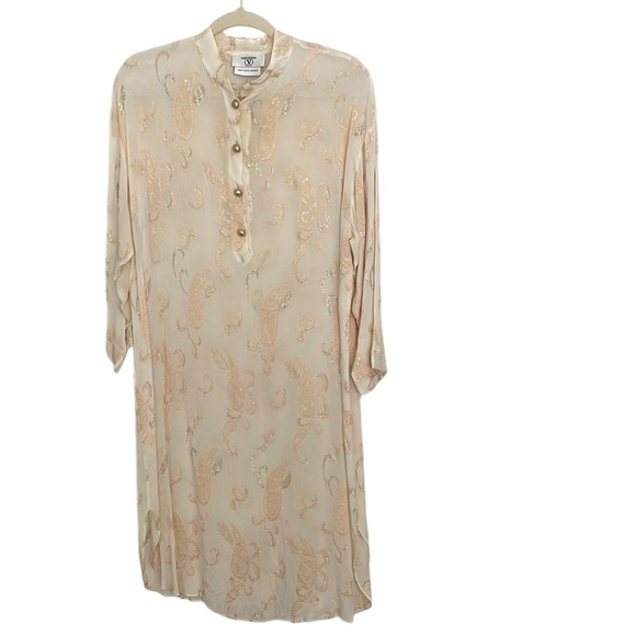 Valentino Saks Fifth Avenue Other - Vintage Valentino Saks Fifth Avenue Embroidered Lounge Caftan Dress XL